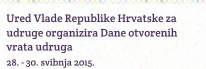 Dani otvorenih vrata udruga – program TIH-a