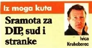 Kruhoberec: Sramota za DIP, Ustavni sud i političke stranke